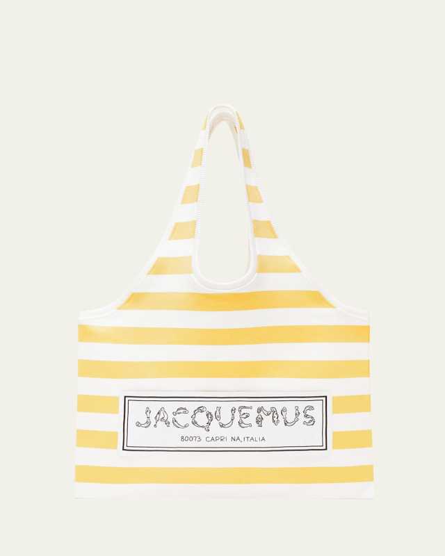 Le Marcel Striped Canvas Tote Bag